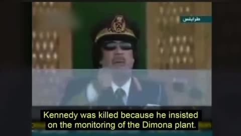 Gaddafi knew!! And then they killed him.