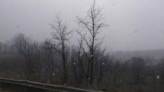 snow showers Cleveland Ohio 4-21-20