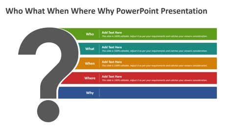 Who What When Where Why PowerPoint Presentation Template