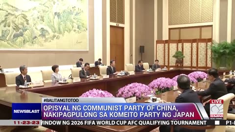 Opisyal ng Communist Party of China, nakipagpulong sa Komeito party ng Japan