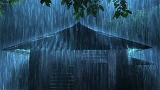 RELAXING RAIN SOUNDS ON TIN ROOF