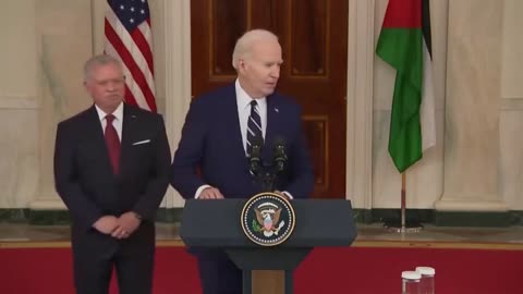 Joe Biden's press conference'with the King of Jordan Abdullah II turns into a mess as Biden mumbles