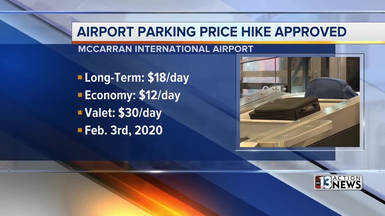 Airport parking price hike approved