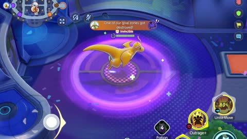 Pokemon Unite Gameplay: Uncoordinated Team (Dragonite Gameplay)