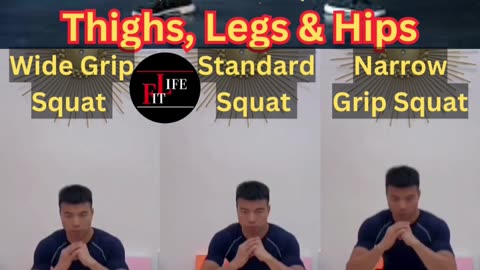 Squats Variation | Tighten Hips, Thighs & Legs #squats #exercise