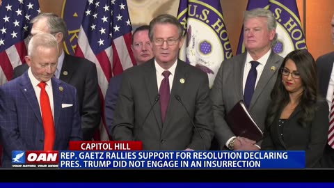 Rep. Gaetz Rallies Support For Resolution Declaring Pres. Trump Did Not Engage In An Insurrection