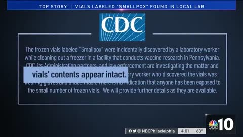 ‘Smallpox' Vials Found at Merck Lab in Suburban Philadelphia Facility