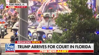 TRUMP SUPPORTERS Line the Streets of Fort Pierce for Hearing in Jack Smith Lawfare Case