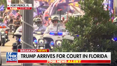 TRUMP SUPPORTERS Line the Streets of Fort Pierce for Hearing in Jack Smith Lawfare Case