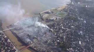 All aboard Japan Airlines plane escape fire