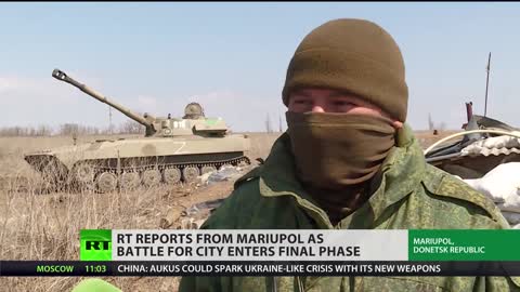 Russian Forces cleaning out last remaining Ukrainian Azov Nazi in Mariupol
