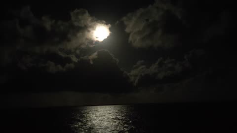 Fullmoon @ Atlantic sea (24 March 2024)