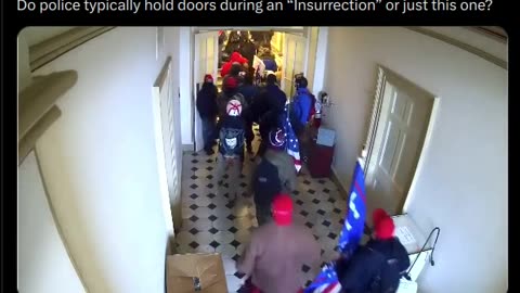 Do police typically hold doors during an “Insurrection” or just this one?