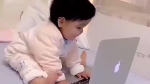 WATCH : This Baby has lot of works to finish Soon 😂😂😂 Work from Home 🤣🤣🤣