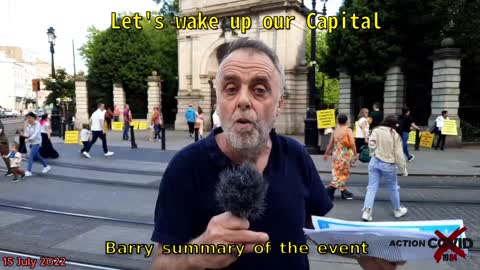 Barry comment event Let's wake up our City 15 July 2022