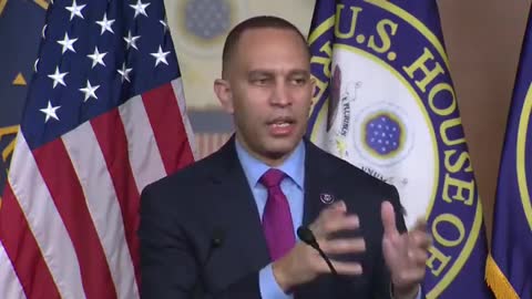 Hakeem Jeffries says "under President Biden's leadership, a public health infrastructure was put into place ... to ensure that we can do everything possible to crush the virus, and that is what has been happening.”