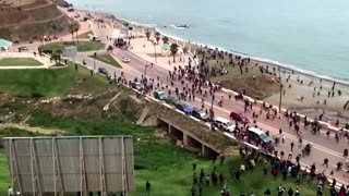 Moroccan police, migrants clash near Spanish enclave
