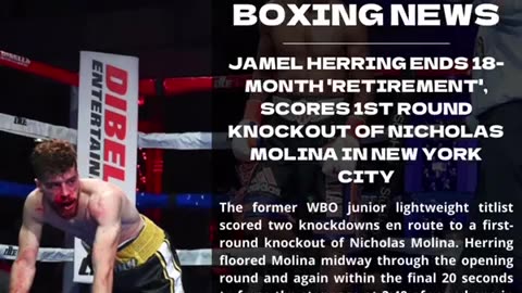 Jamel Herring Returns After 18 Month Layoff & KNOCKS OUT Molina In Round 1 🥊💥