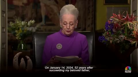 Denmark's Queen margrathe || announces she will abdicate the throne