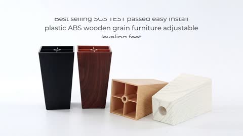 Easy Install plastic ABS wooden grain furniture adjustable leveling feet