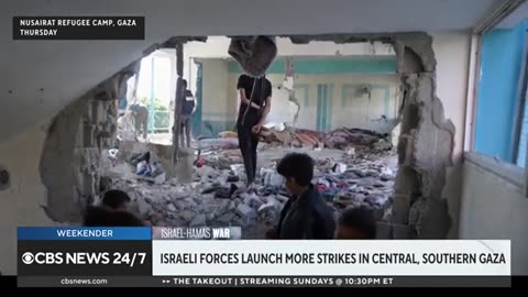 Israeli forces launch more strikes in central, southern Gaza CBS News