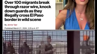 Hundreds of illegal aliens overwhelm Texas troops in El Paso and storm the border