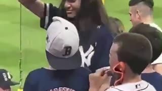 Yankee Woman Argues With Red Sox Kids?