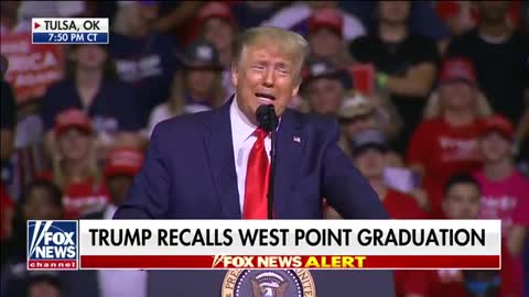 Trump torches media coverage of West Point ramp walk in fiery rant at rally Tulsa, OK 2020