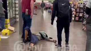 Community Justice: Madman smashing bottles gets taken down by customers