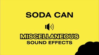 SODA CAN (Crushing) - Sound Effects