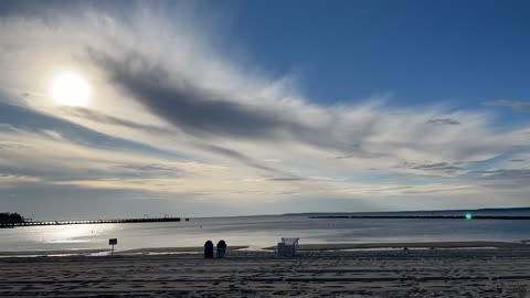 time lapse of Long Island Sound swims