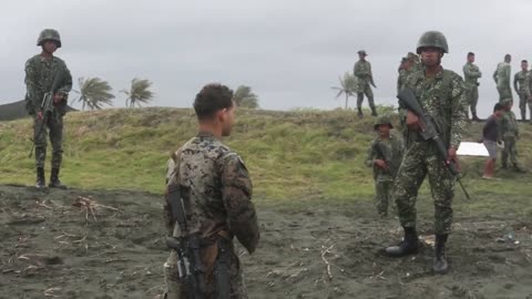 Philippines AFP-U.S. Marines Conduct Patrol Tactics-Exercise Balikatan 22