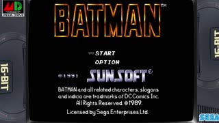 Batman The Video Game (1990) Mega Drive