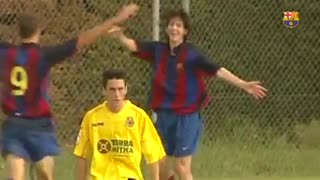 Rare footage of Young Messi
