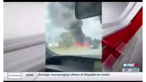 Harrison Deal burning car after crash. Conspiracy?