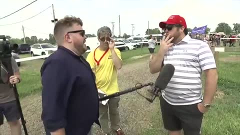 CNN Tries to Interview Man at Trump Rally, Gets TOLD OFF