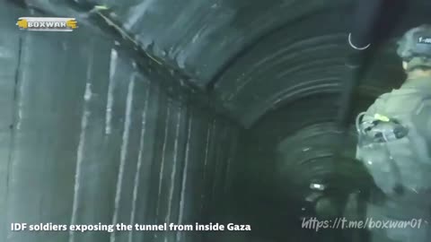 ‼️🇮🇱🇸🇩 Israel has discovered the largest Hamas tunnel under the Gaza Strip.