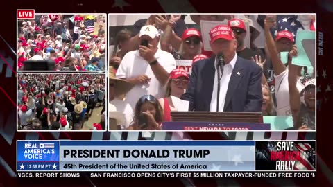 Crowd of 20,000 sings Happy Birthday to President Trump!