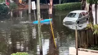 Flood Can't Stop Kayaking Floridian