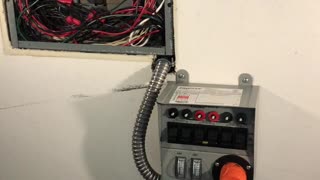 Installed a generator transfer switch station