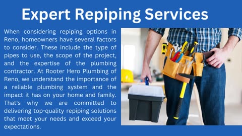 Modernize Your Pipes: Repiping Solutions for Reno Residents