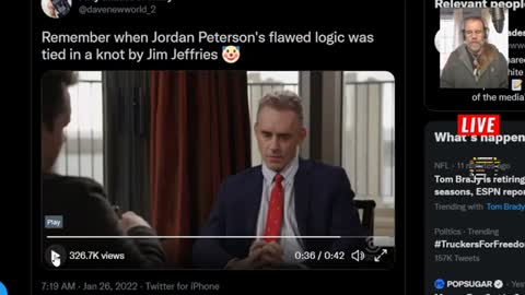 THAT TIME JIM JEFFRIES CONFOUNDED JORDAN PETERSON'S LOGIC - OR DID HE?