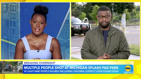 9 people shot at Michigan splash pad park, suspect dead- Police ABC News