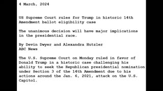 24-0304 - SCOTUS 9-0 Trump Ballot Debacle