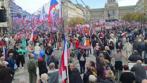 28.10.2022 - Praha Václavské náměstí - Česká republika na 1. místě