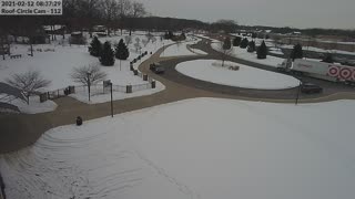 Target Truck Driving thru Preschool Drop Off Area