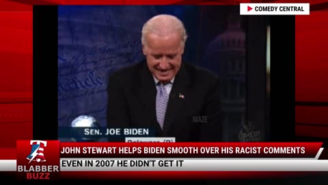 John Stewart Helps Biden Smooth Over His Racist Comments