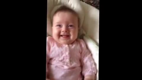Super cute Laughing baby - twins