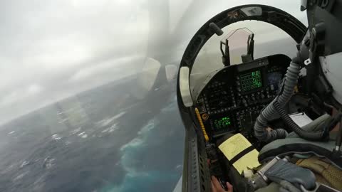 F/A-18E Bad Weather Carrier Landing