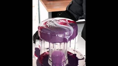 Satisfying Mirror Glaze Cake Decorating